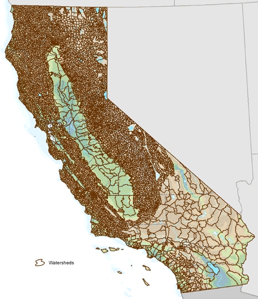 California Watersheds Map 1999 California Watersheds Map 1999