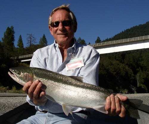 Byron Leydecker and steelhead