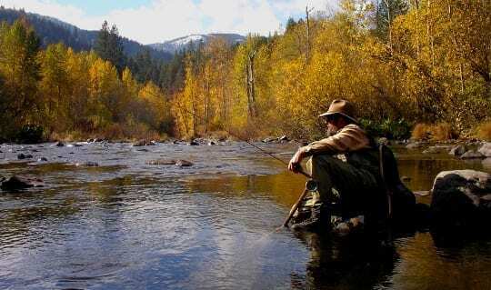 Fall fly fishing in California