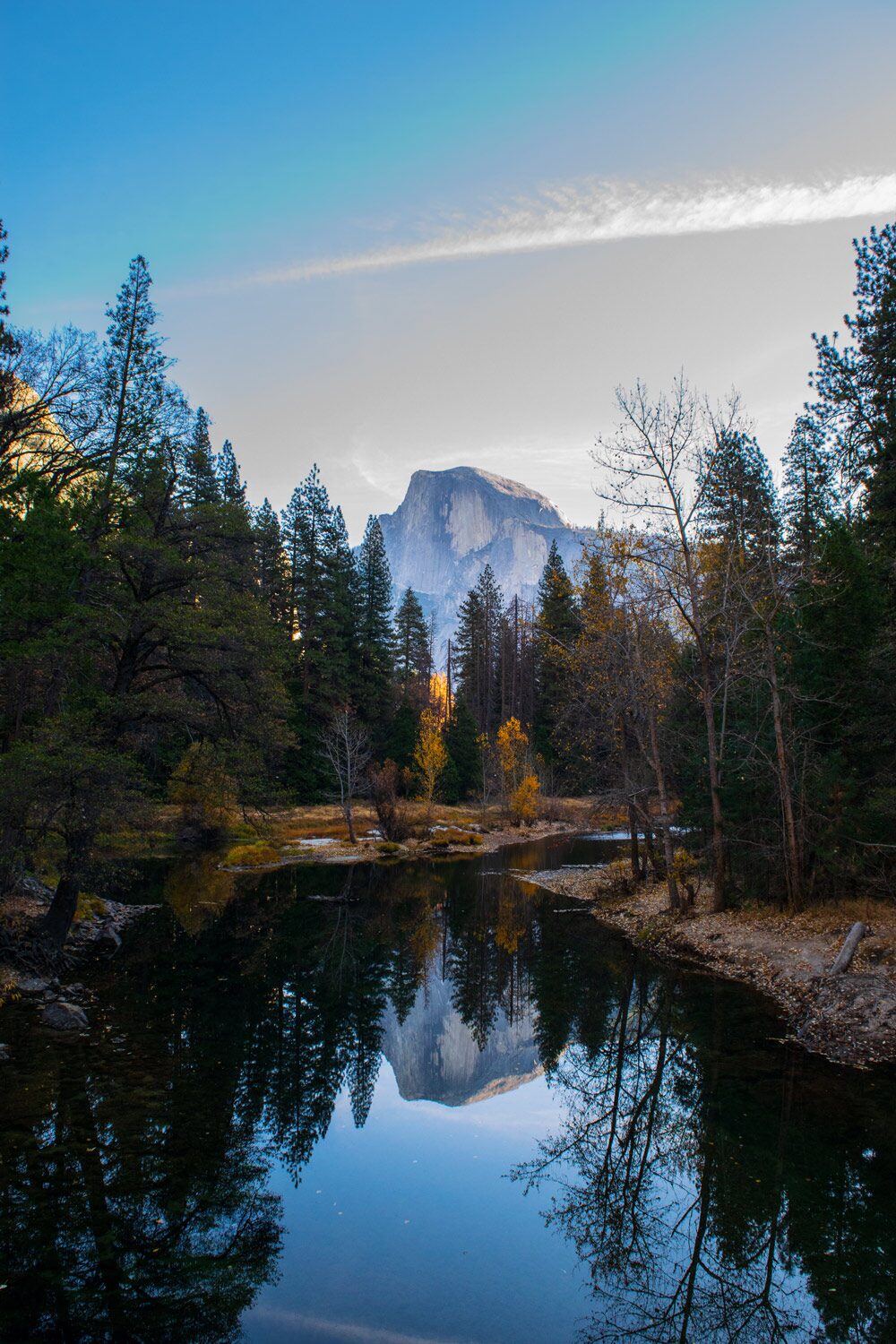 Half dome reflection