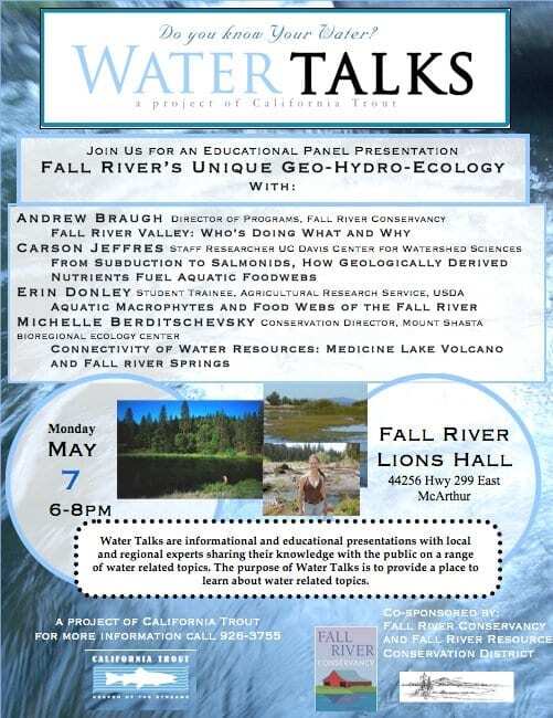 Fall River Water Talks flyer May 7