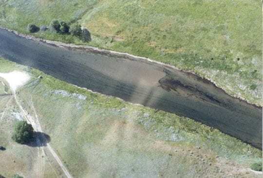 Carbon Bridge sediment plug, 1991