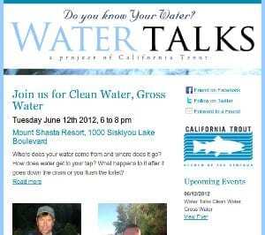 Water Talks email