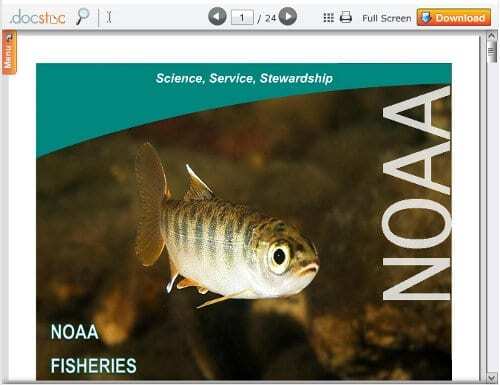 NOAA coho salmon restoration plan