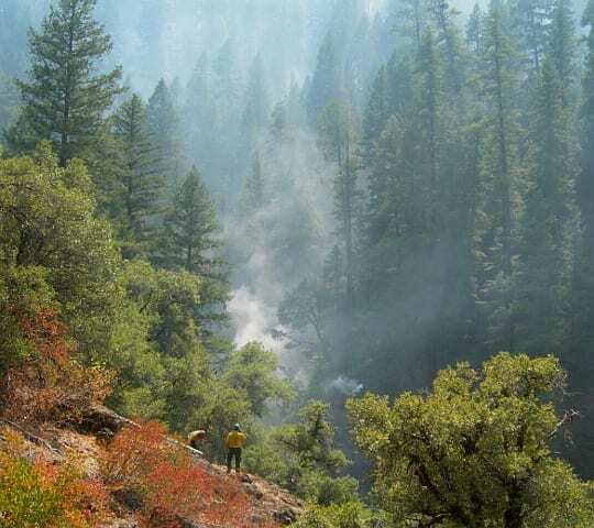 McCloud River Canyon during the Bagley Fire