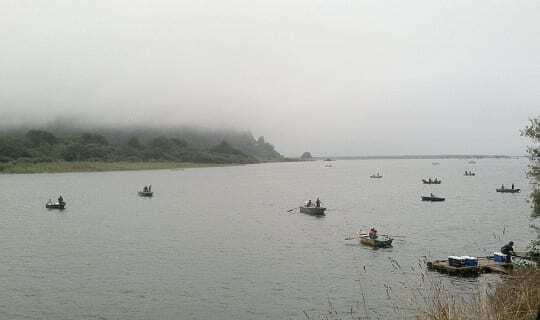 First day of Yurok fishing season, Klamath