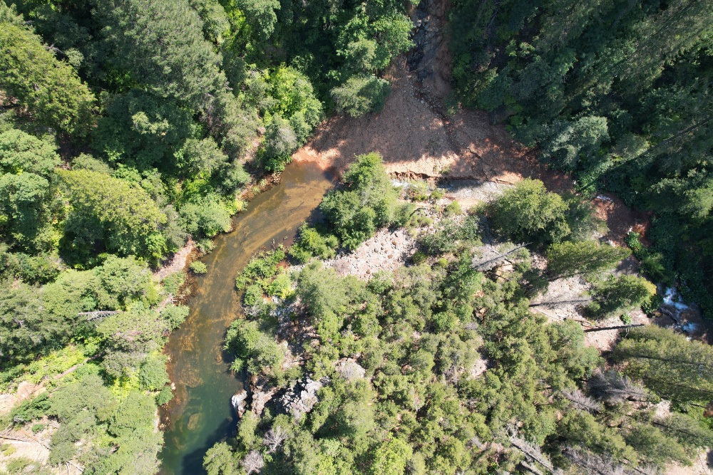 Aerial view of Butte Creek
