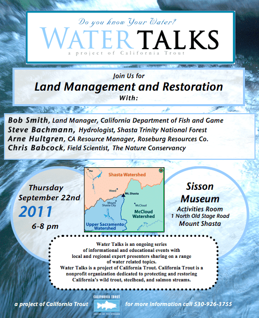 CalTrout Water Talk CalTrout Water Talk