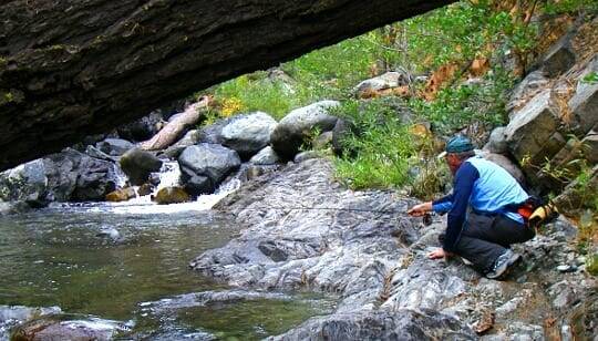 Fly fishing during Dog Days mean sneaking around