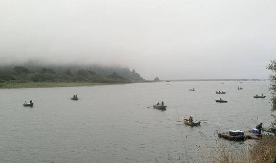 First day of Yurok fishing season, Klamath